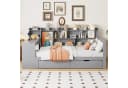 Flieks Massivholzbett Daybett Kinderbett 90x200 mit Schreibtisch und Schubladen Bild 3