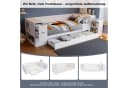 Flieks Kinderbett Stauraumbett mit Schubladen und Nachttisch Bild 3