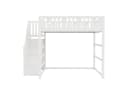 Flieks Hochbett mit Stauraumtreppe und Rausfallschutz Bild 5