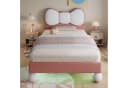 Flieks Polsterbett Kinderbett Einzelbett 90x200cm mit Schleifeform-Kopfteil Bild 5