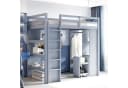 Flieks Hochbett Kinderbett grau mit Stauraum Bild 2