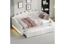 Flieks Daybett Polsterbett Beige mit Ausziehbett und LED Bild 2