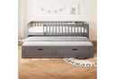Flieks Kinderbett 90x200 cm mit Ausziehbett und 2 Schubladen Bild 1