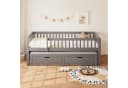 Flieks Kinderbett 90x200 cm mit Ausziehbett und 2 Schubladen Bild 3