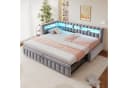 Flieks Daybett Polsterbett Schlafsofa mit Ausziehbett 90/180x200cm mit LED & Aufladen Bild 2