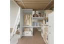 Flieks Hochbett Kinderbett mit Rutsche, Schrank und Regal Weiß Bild 5