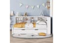 Flieks Massivholzbett Doppelbett mit Stauraum und USB Bild 1