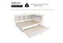 Flieks Massivholzbett Doppelbett mit Stauraum und USB Bild 4