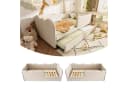 Flieks Daybett Polsterbett mit Ausziehbett Leinen Beige Bild 3