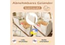 Flieks Daybett Polsterbett mit Ausziehbett Leinen Beige Bild 4