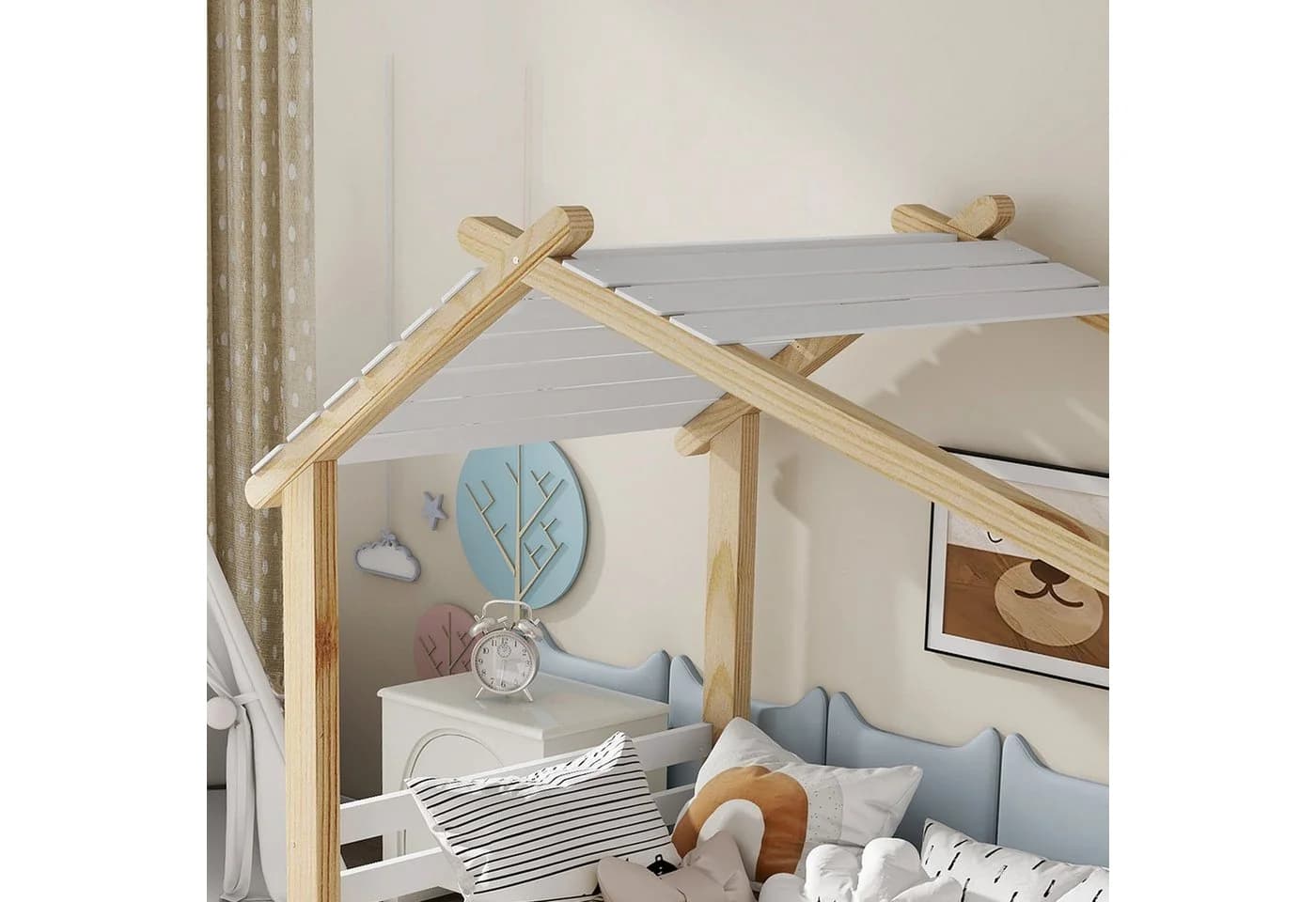 Flieks Kinderbett Hausdesign 90x200cm mit Lattenrost - Bild 3