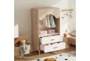 Flieks Kinderkleiderschrank Modern Holzfarbe Bild 1