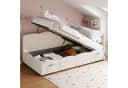 Flieks Polsterbett Hydraulisches Kinderbett Daybett 90x200cm mit USB-Aufladen & Stauraum Bild 2
