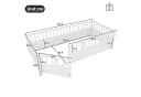 Flieks Kinderbett Massivholzbett 90x190cm mit Gitter Bild 5