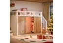 Flieks Hochbett Kinderbett 90x200cm mit LED-Beleuchtung und Stauraum Bild 3