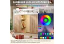 Flieks Hochbett Kinderbett 90x200cm mit LED-Beleuchtung und Stauraum Bild 4