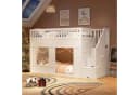 Flieks Hochbett Kinderbett Hausbett 90x200cm mit Stauraumtreppe Bild 4