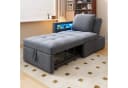 Flieks Daybett Polsterbett Schlafsofa mit verstellbarer Rückenlehne LED USB Typ-C Bild 2