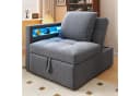 Flieks Daybett Polsterbett Schlafsofa mit verstellbarer Rückenlehne LED USB Typ-C Bild 4