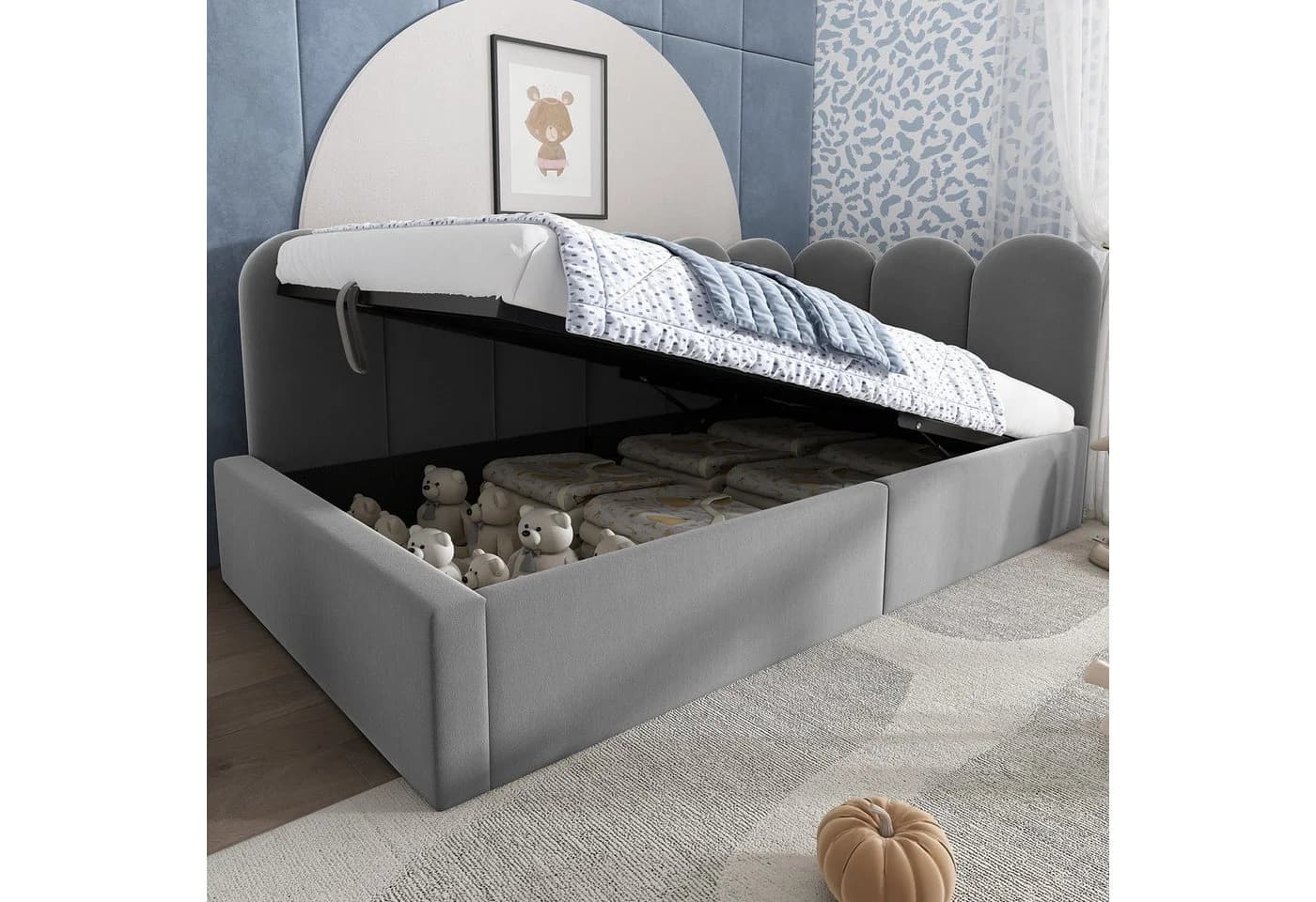 Flieks Polsterbett Tagesbett Schlafsofa Daybett 90x200cm