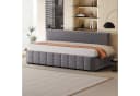 Flieks Daybett Hydraulisches Polsterbett Schlafsofa 90x200cm mit Stauraum Lattenrost Bild 3
