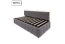 Flieks Daybett Hydraulisches Polsterbett Schlafsofa 90x200cm mit Stauraum Lattenrost Bild 4