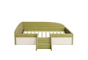 Flieks Polsterbett Kinderbett Schlafsofa 90x190cm mit Treppe und Lattenrost Bild 5