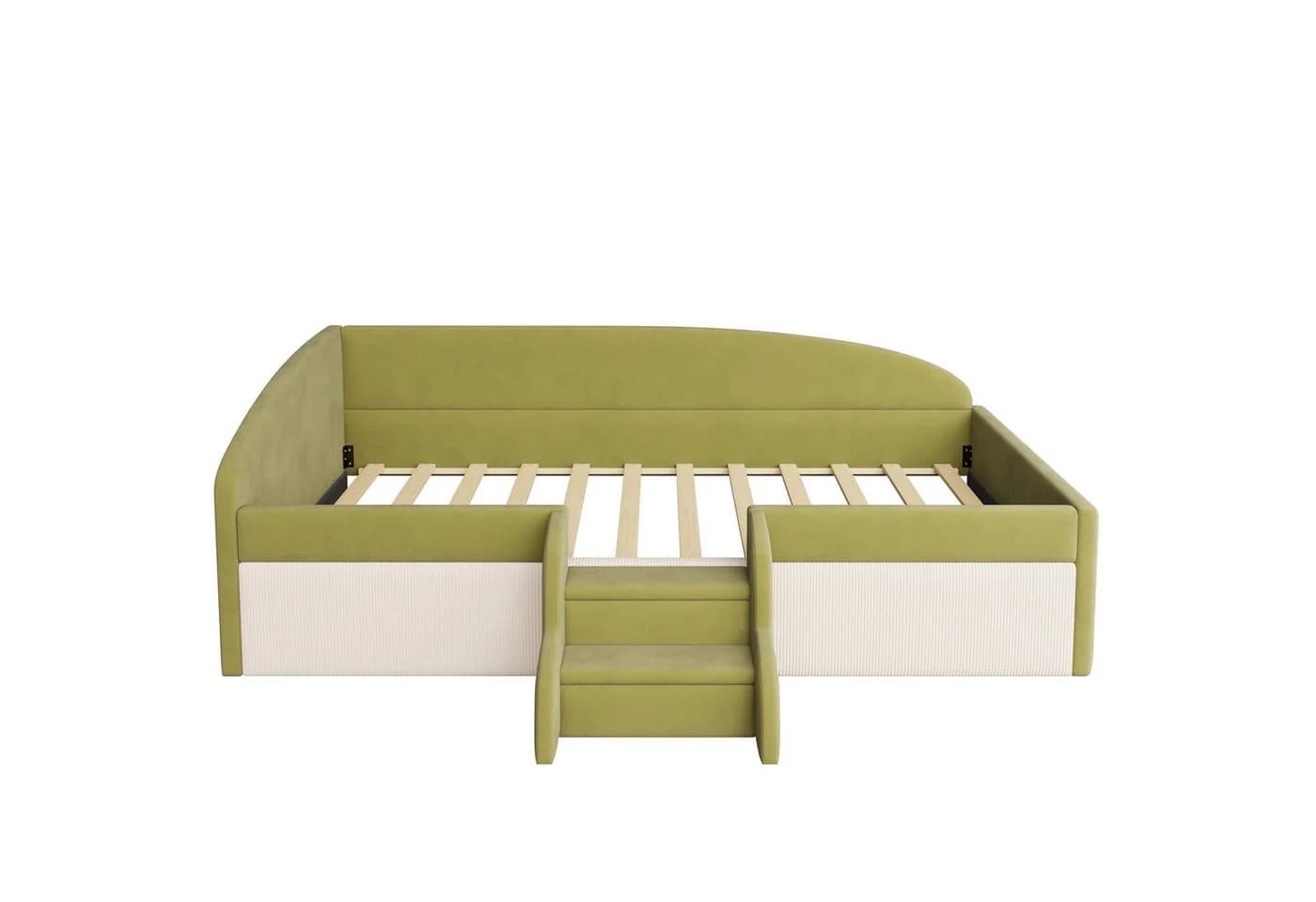 Flieks Polsterbett Kinderbett Schlafsofa 90x190cm mit Treppe und Lattenrost - Bild 5