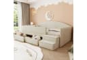 Flieks Kinderbett Einzelbett 90x190cm mit 2 Schubladen Treppe Rausfallschutz Bild 2
