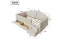Flieks Kinderbett Einzelbett 90x190cm mit 2 Schubladen Treppe Rausfallschutz Bild 3