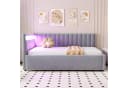 Flieks Daybett Polsterbett Schlafsofa Einzelbett 90x200cm mit hydraulischem Stauraum Bild 3