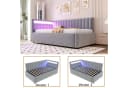 Flieks Daybett Polsterbett Schlafsofa Einzelbett 90x200cm mit hydraulischem Stauraum Bild 5