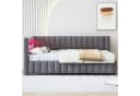 Flieks Daybett Polsterbett mit LED und USB grau Bild 1