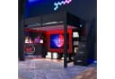 Flieks Hochbett mit LED, Stauraum, Schreibtisch & Treppe Bild 2