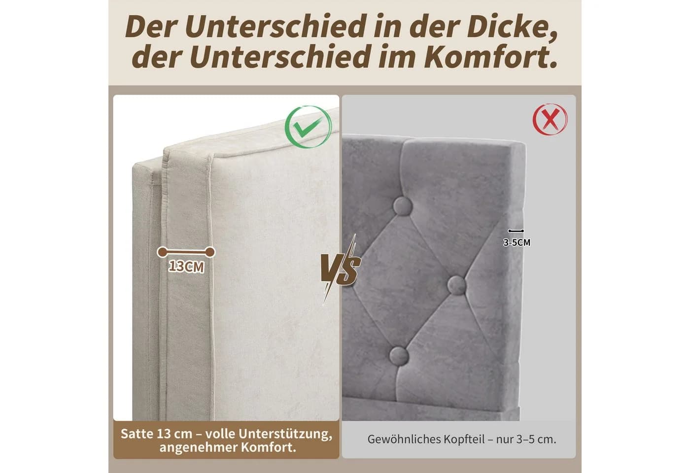 Flieks Polsterbett mit hydraulischem Stauraum und gepolstertem Kopfteil - Bild 3