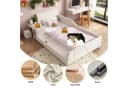 Flieks Polsterbett Kinderbett 90x200cm mit Schreibtisch und Hocker Bild 5