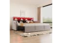 Flieks Daybett LED Polsterbett 90/180x190cm mit Ausziehbett und Staufächern Bild 1