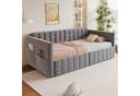 Flieks Daybett Polsterbett Schlafsofa Kinderbett 90x190cm mit Stautasche & Schubladen Bild 1