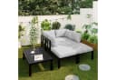 Merax Gartenlounge-Set 6-Sitzer Grau Modular Bild 1