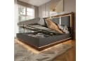 Flieks Polsterbett Grau mit LED-Beleuchtung & Stauraum Bild 1