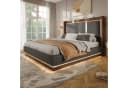 Flieks Polsterbett Grau mit LED-Beleuchtung & Stauraum Bild 3