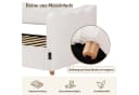Flieks Polsterbett 90x200 mit USB-Anschluss und Stauraum Bild 4