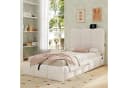 Flieks Polsterbett Hydraulisches Stauraumbett Beige Bild 1
