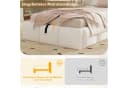 Flieks Polsterbett Hydraulisches Stauraumbett Beige Bild 5