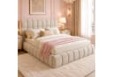 Flieks Polsterbett 140x190 Beige Samt Bild 2