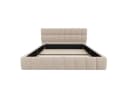 Flieks Polsterbett 140x190 Beige Samt Bild 5