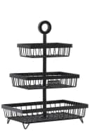 Next Obstschale Bronx 3-Ebenen Metall Schwarz Bild 2