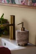 Next Seifenspender Collection Luxe Weiß/Gold Marmor Edelstahl Bild 3