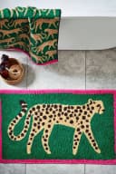 Next Badematte Gepard-Animal-Print Grün/Rosa Baumwolle Bild 1