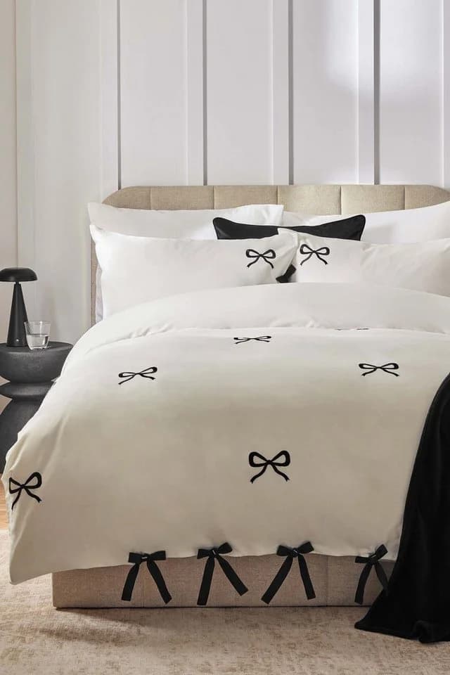 Next Bett-Set Garnitur Baumwolle Polyester Schleifen-Stickerei - Bild 2